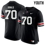 NCAA Ohio State Buckeyes Youth #70 Noah Donald Black Nike Football College Jersey HKK6145US